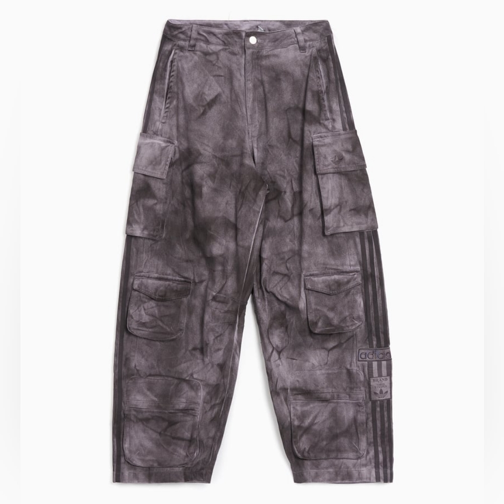 Adidas Originals Premium "XXL" Purple/Gray Smokey Camo Baggy Cargo Pants, 2 NWT